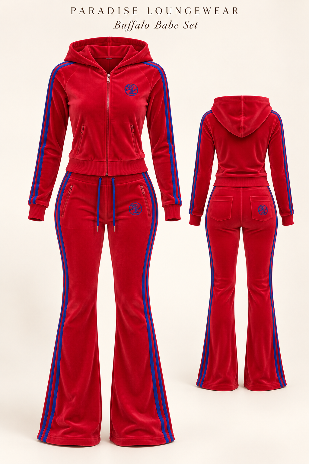 Velour Buffalo Set