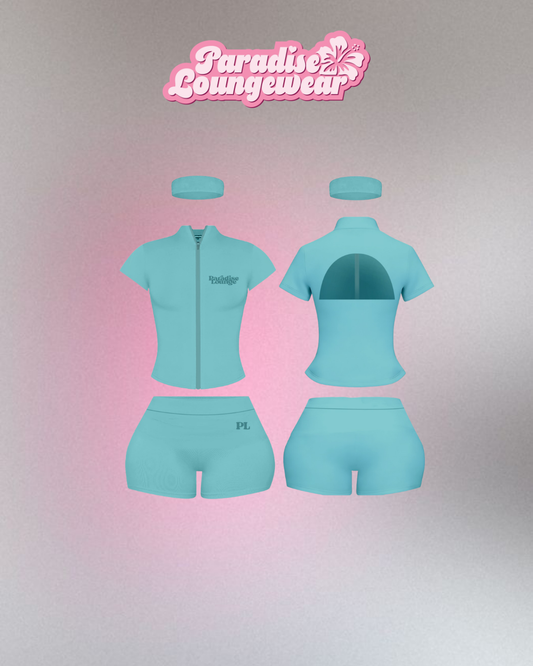 Blue Active Short Set