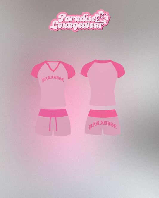 Two Tone T-Shirt And Short Set