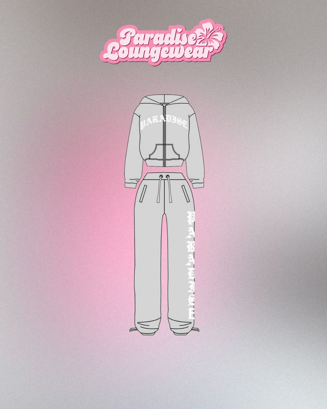 Grey Distressed Tracksuit